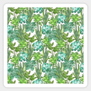 Green House Plant Foliage Watercolor Sticker